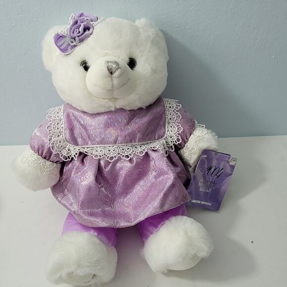 NWT Dan Dee 2004 Limited Edition Keepsake Memories White Bear 21"  102122-4 - Picture 4 of 7